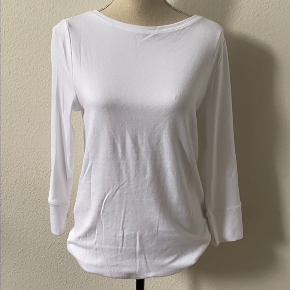 NEW WITH TAG White Size L GAP long sleeve top!